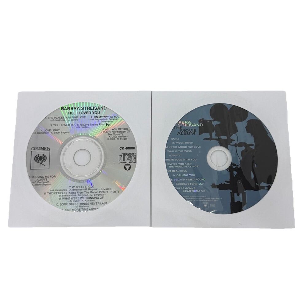 Barbra Streisand - Two CDs: Till I Loved You 1988 The Movie Album 2003 - Sleeves